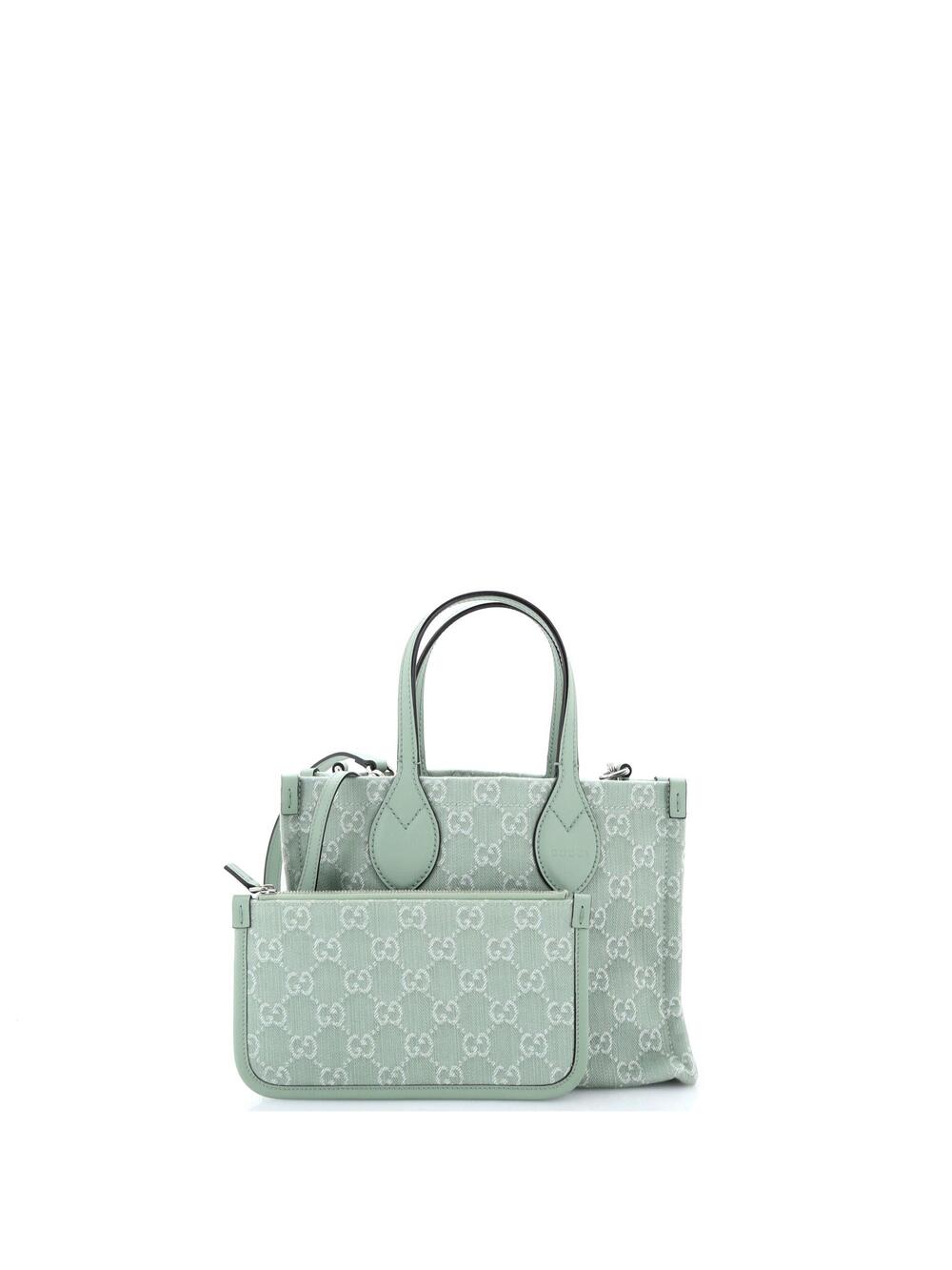 Gucci Ophidia Shopper Tote Gg Denim #275406G14B - Picture 2 of 7